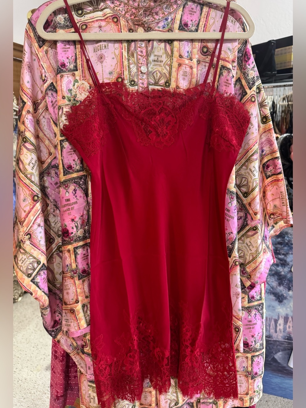 Gold Hawk Candy Apple Silk Cami Mini Dress, NWT, $315 MSRP